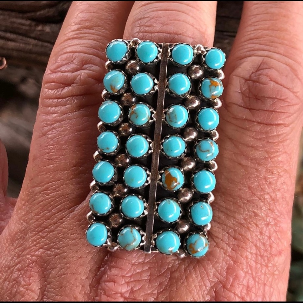 💠Authentic Kingman Turquoise Zuni Ring💠